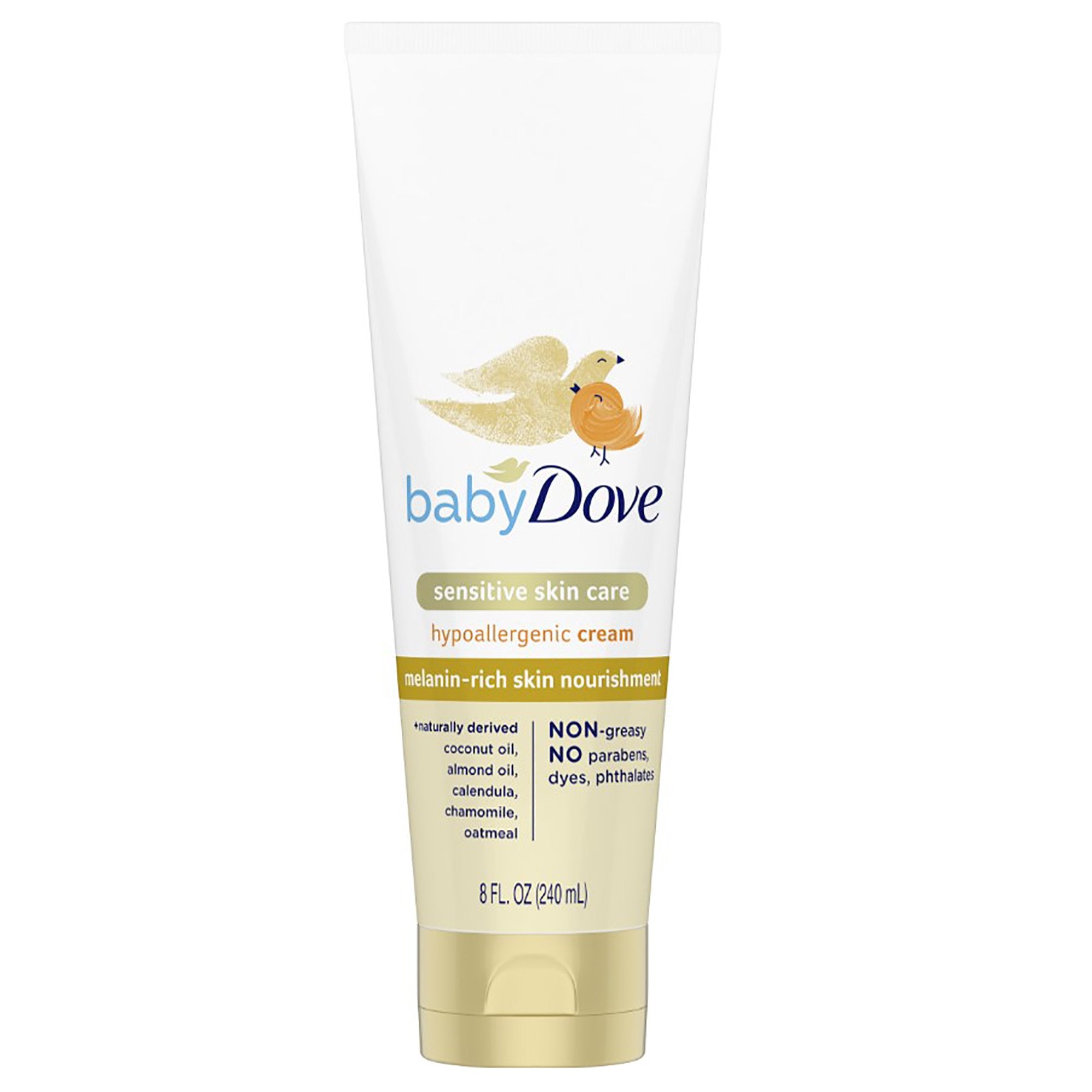 Baby Dove Sensitive Skin Care Hypoallergenic Cream, 8 Oz