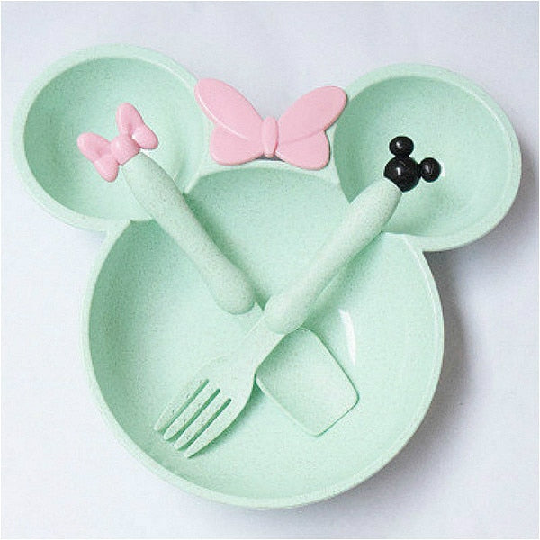 Cartoon Tableware Set, 3 Pcs