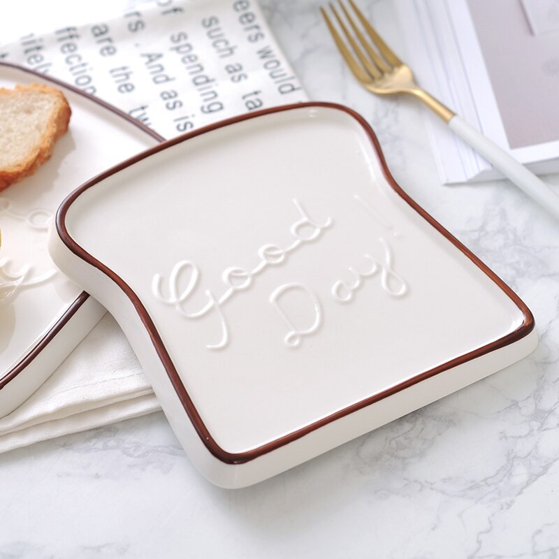 Toast Shaped Plate