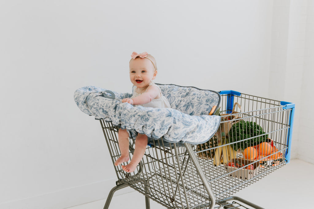 Baby Shopping Cart Cover | Heritage Blue