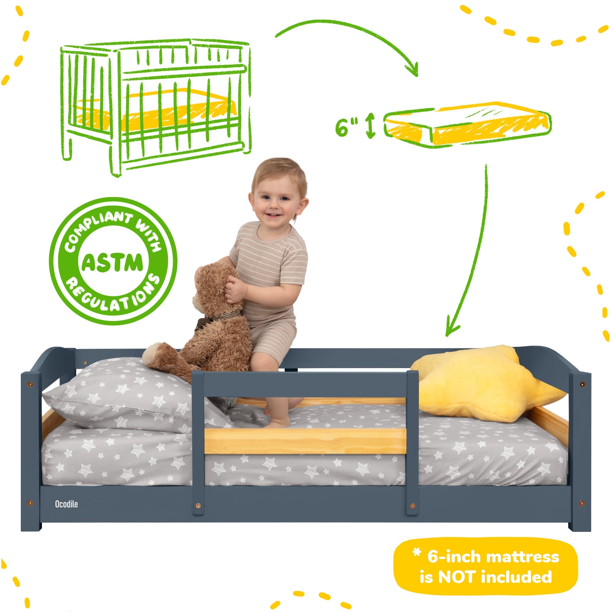 Floor Bed - Crib Size