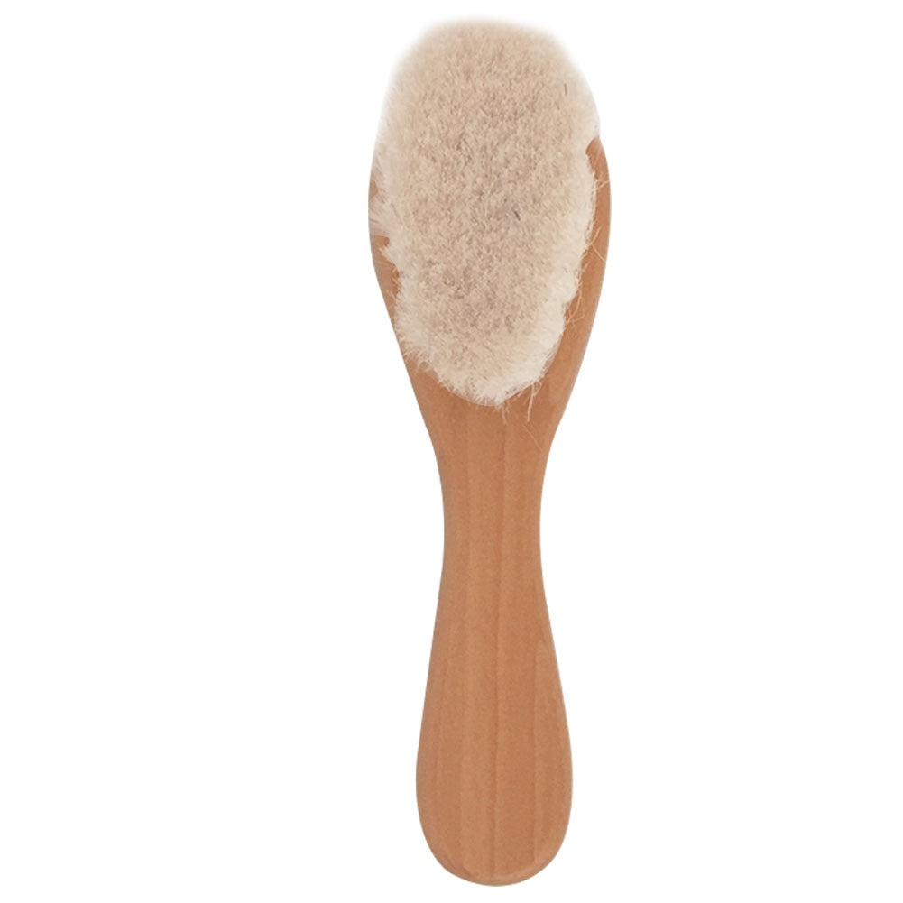 Natural Wood Hairbrush and Comb Kit