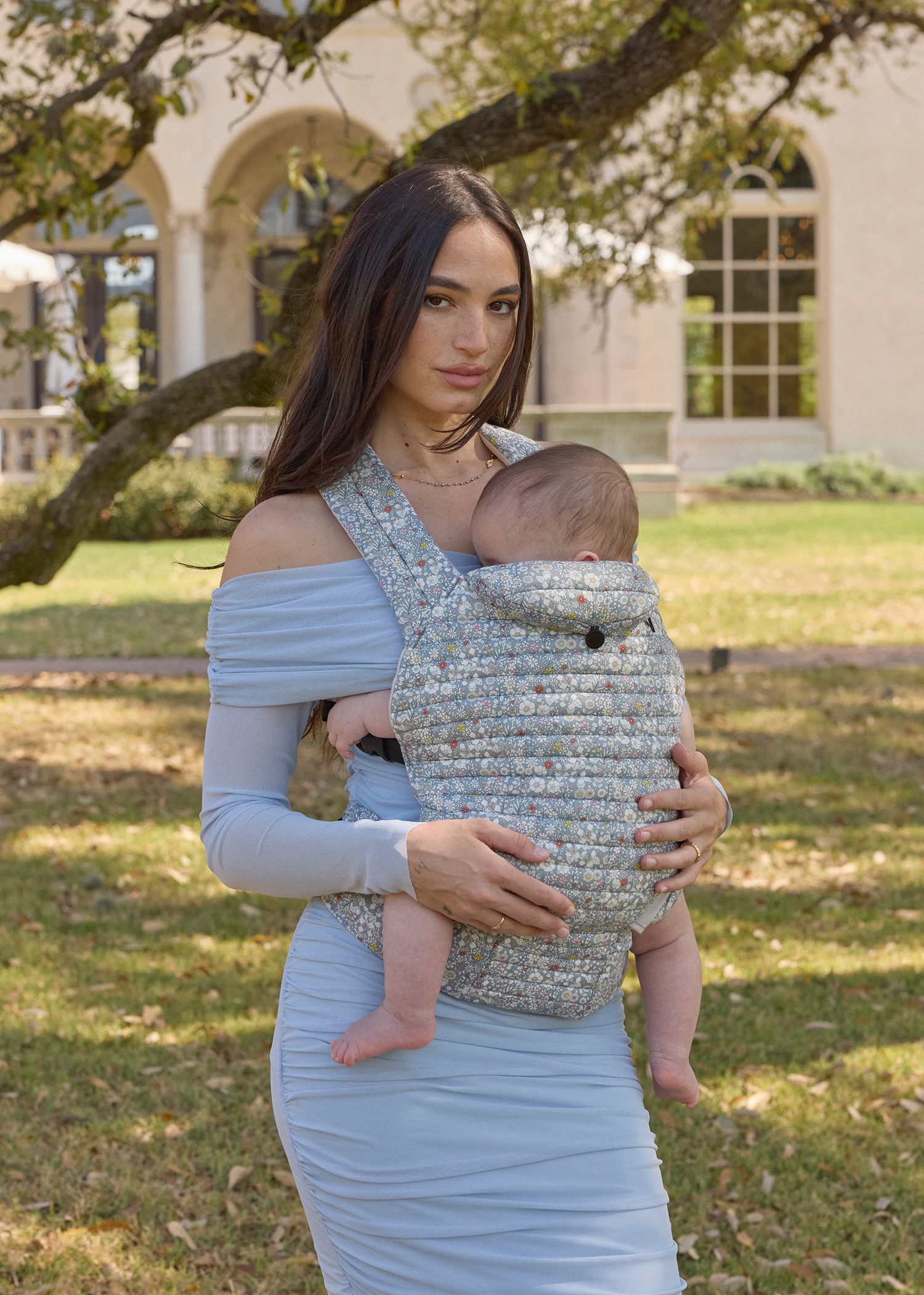 Bumpsuit Armadillo Baby Carrier - June's Meadow (Liberty London)