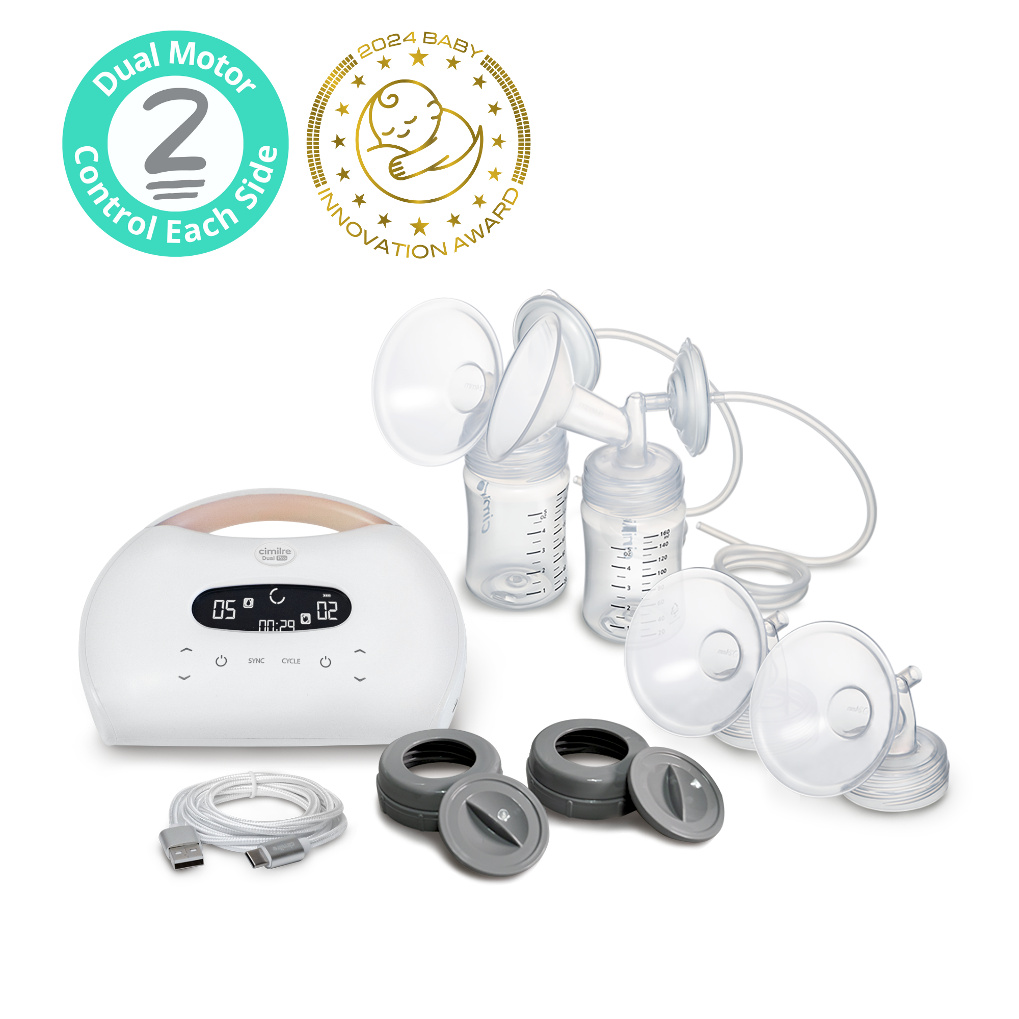 S7 Dual Pro Double Electric and Rechargeable Breast Pump