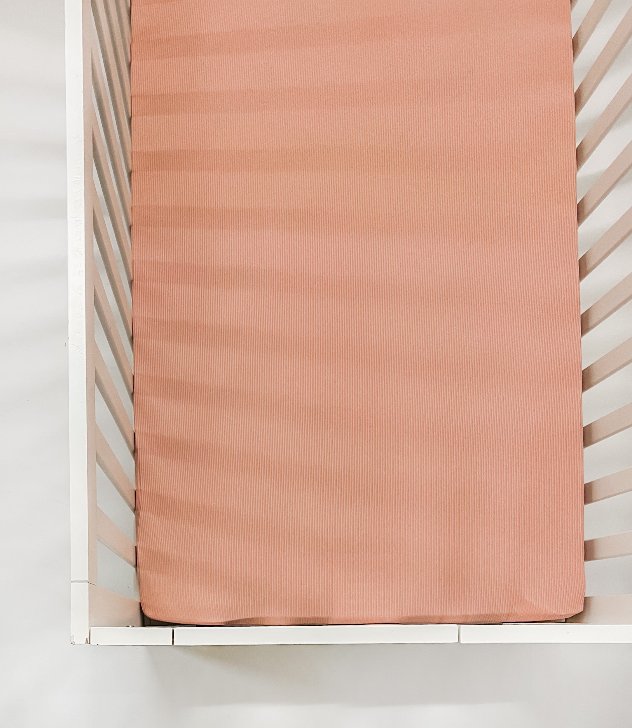 Peony Ribbed Crib Sheet