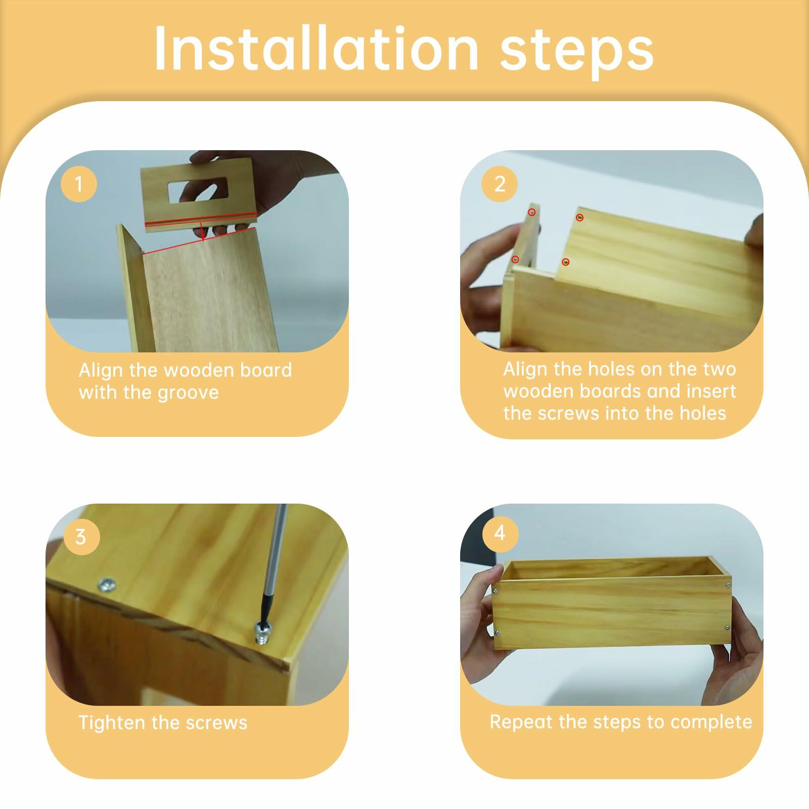 Ligne Collection Baby Bottle Nursery Food Organizer Bin Clear Handles