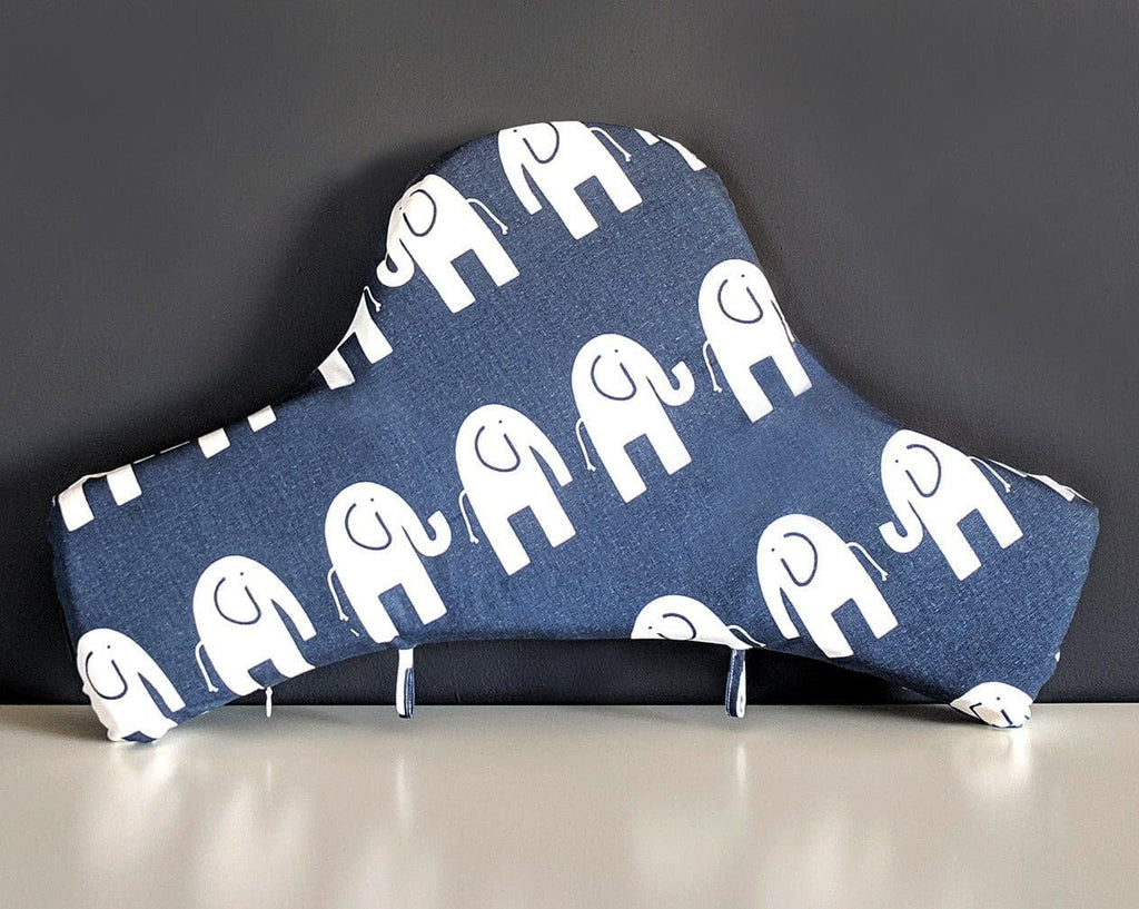 SALE IKEA Highchair Cushion Cover for Klammig, Pyttig, Antilop Elephant Navy Blue