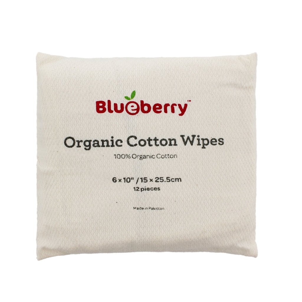 Organic Cotton Wipes - 12-pack